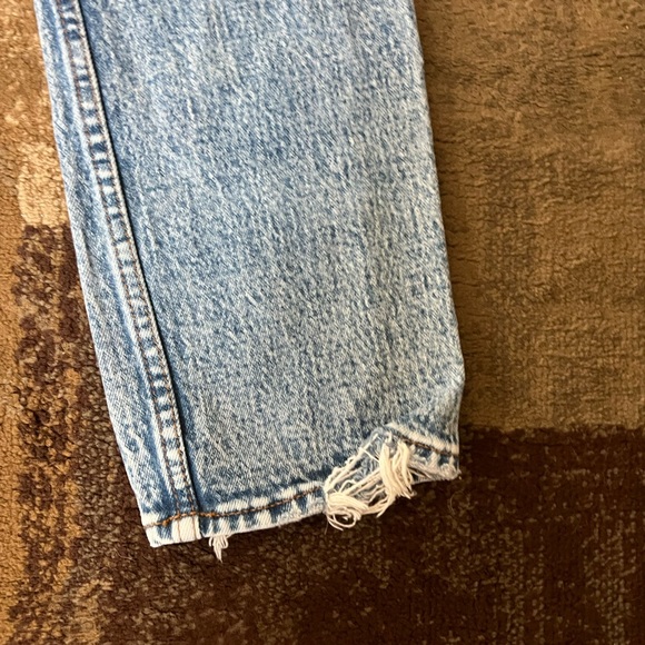 Abercrombie & Fitch The Mom High Rise curve love Jean size 25/0 regular length - Picture 8 of 8